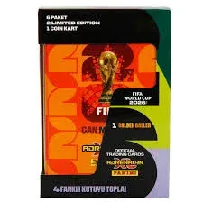 FIFA World Cup 2026 Adrenalyn XL Trading Card Metal Kutu -Yeşil Kutu