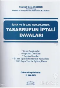 İcra ve İflas Hukukunda Tasarrufun İptali Davaları