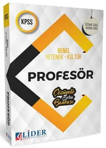 Lider 2020 KPSS Genel Yetenek Genel Kültür Profesör Çözümlü Soru Bankası-YENİ