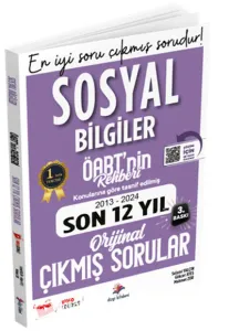 SÜPER FİYAT ÖABT Sosyal Bilgiler Öabt`nin Rehberi Konularına Göre Tasnif Edilmiş Son 12 Yıl Orijinal Video Çözümlü Çıkmış Sınav Soruları Dizgi Kitap
