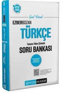 Pegem Yayınları 2026 KPSS Ezberbozan Türkçe Tamamı Video Çözümlü Soru Bankası