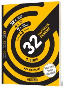 Hız Yayınları 7. Sınıf Fen Bilimleri 32 Haftalık Deneme