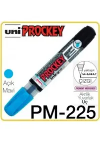 UNİ BALL PM-225 PROCKEY MARKÖR KESİKUÇ - MAVİ
