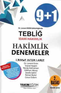 Tebliğ idari Hakimlik Denemeler