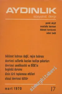 Aydınlık Aylık Sosyalist Dergi - Sayı: 17 Mart 1970