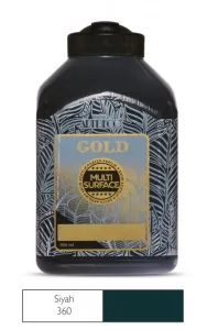 Artdeco Gold Akrilik Boya 500ml  Siyah 360