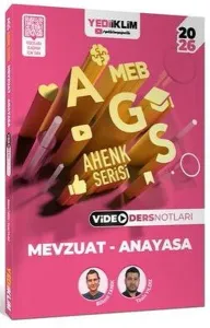 Yediiklim Yayınları 2026 MEB AGS Ahenk Serisi Mevzuat Anayasa Video Ders Notları
