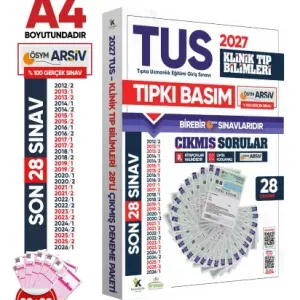 İnformal Yayınları 2027 TUS Klinik Tıp Bilimleri ÖSYM Çıkmış Soru Tıpkı Basım Son 15 Yıl 28 li Deneme