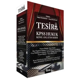 TESİR KPSS A Hukuk Seti Konu Anlatımı