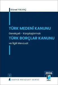 Türk Medeni Kanunu – Türk Borçlar Kanunu ve İlgili Mevzuat