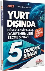 Editör Yayınları 2027 MEB Yurt Dışında Görevlendirilecek Öğretmenleri Seçme Sınavı 5 Deneme Sınavı