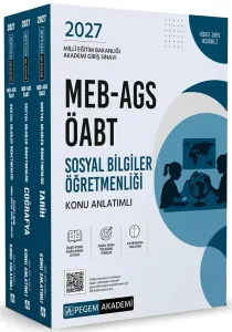 Pegem Yayınları 2027 MEB AGS ÖABT Sosyal Bilgiler Öğretmenliği Konu Anlatımlı (3 Kitap)