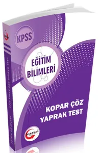 Kısayol KPSS Eğitim Bilimleri Kopar Çöz Yaprak Test