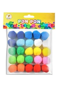 LİNO PONPON 30 MM. 25'Lİ