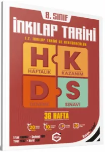 Arı Yayıncılık 8. Sınıf T.C. İnkılap Tarihi ve Atatürkçülük Arı Haftalık Kazanım Deneme