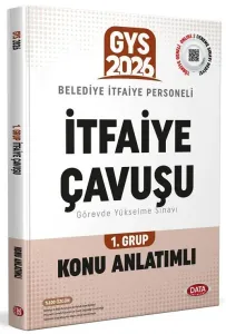Data Yayınları 2026 Belediye İtfaiye Personeli İtfaiye Çavuşu 1. Grup GYS Konu Anlatımlı