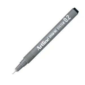 Artline Drawing System Çizim Kalemi 0.2 Siyah