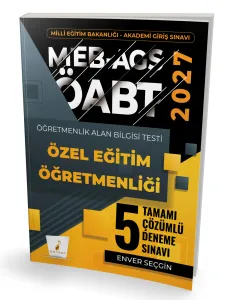 Pelikan Yayınları MEB-AGS ÖABT Özel Eğitim Öğretmenliği Tamamı Çözümlü 5 Deneme Sınavı