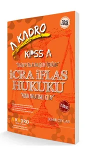 A Kadro KPSS A Grubu İcra İflas Hukuku Konu Anlatımlı 2018