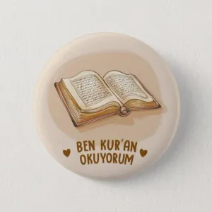 Ben Kur’an Okuyorum  - İğneli Broş