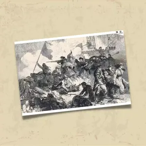 POSTER 0229 - PARİS KOMÜNÜ İLLÜSTRASYON - KUŞE KAĞIT (33X48)