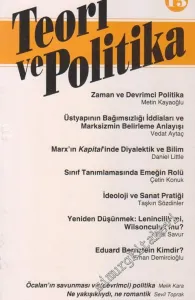 Teori ve Politika Dergisi - Dosya: İslâm ve Marksizm   - 15