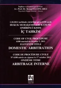 Hukuk Muhakemeleri Kanunu Onbirinci Kısım İç Tahkim