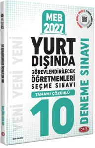 Data Yayınları 2027 MEB Yurt Dışında Görevlendirilecek Öğretmenleri Seçme Sınavı Tamamı Çözümlü 10 Deneme Sınavı