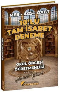 Özdil Akademi ÖABT MEB-AGS Okul Öncesi Öğretmenliği Tam İsabet 10 Deneme
