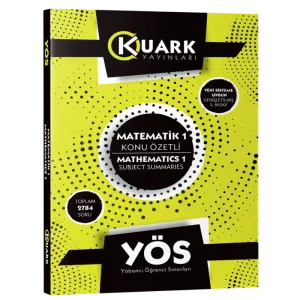 Kuark YÖS Matematik 1 Konu Özetli Soru Bankası