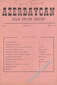 Azerbaycan - Aylık Kültür Dergisi - Sayı: 9 (45), Aralık 1955