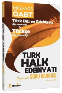 Edebiyat TV Yayınları ÖABT Türkçe Öğretmenliği Türk Halk Edebiyatı Soru Bankası Çözümlü