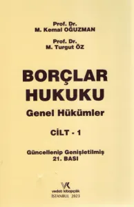 Borçlar Hukuku Genel Hükümler Cilt I