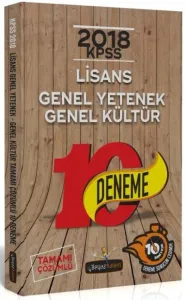 Beyaz Kalem KPSS Genel Yetenek Genel Kültür Tamamı Çözümlü 10 Deneme 2018
