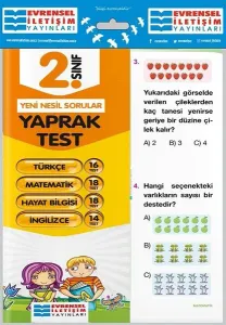 2. Sınıf Tüm Dersler Yaprak Testler 9786057958068 Evrensel İletişim Yayınları