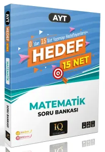 IQ Yayınları Hedef 15 Net AYT Matematik Soru Bankası