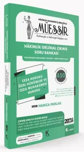 MÜESSİR 2026 Hakimlik Ceza Hukuku Özel Hükümler ve Ceza Muhakemesi Hukuku Orijinal Çıkmış Soru Bankası Çözümlü