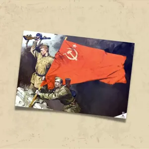 POSTER 0238 - REICHTAG VE KIZIL BAYRAK, İLLÜSTRASYON - KUŞE KAĞIT (33X48)