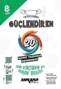 8.⁠ ⁠Sınıf Güçlendiren Din Kültürü ve Ahlak Bilgisi 20'li Konu Tarama Denemesi