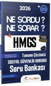 Dizgi Kitap Yayınları 2026 Hukuk Atölyesi HMGS Ne Sordu Ne Sorar Sosyal Güvenlik Hukuku Tamamı Çözümlü Soru Bankası