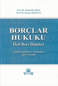 Borçlar Hukuku Özel Borç İlişkileri