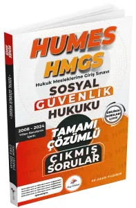 Dizgi Kitap Yayınları HUMES HMGS Sosyal Güvenlik Hukuku Çıkmış Sorular 2008-2024 Çözümlü