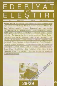 Edebiyat ve Eleştiri: Aylık Edebiyat Dergisi  - Sayı: 28 - 29    5  Kasım - Aralık - Ocak - Şubat