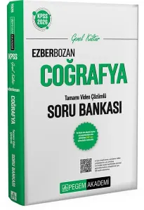 Pegem Yayınları 2026 KPSS Ezberbozan Coğrafya Tamamı Video Çözümlü Soru Bankası
