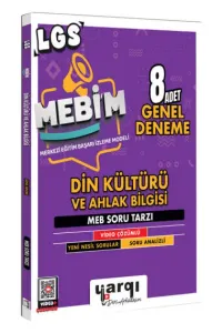YARGI DERS ARKADAŞIM 8. SINIF LGS MEBİM DİN KÜLTÜRÜ  8 ADET GENEL DENEME