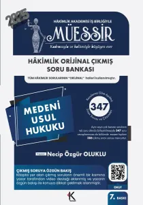 MÜESSİR Hakimlik Medeni Usul Hukuku Çıkmış Soru Bankası