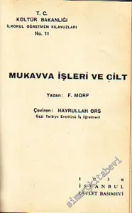 Mukavva İşleri ve Cilt  -        1938