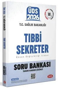 Data Yayınları 2026 T.C. Sağlık Bakanlığı ÜDS Tıbbi Sekreterlik Soru Bankası (Tamamı Karekod Çözümlü)