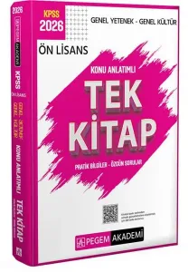 2026 KPSS Genel Yetenek Genel Kültür Ön Lisans Konu Anlatımlı Tek Kitap