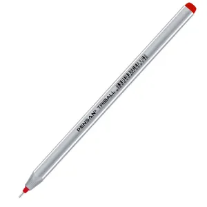 Pensan Tükenmez Kalem Triball 1.0 MM Bilye Uç Kırmızı